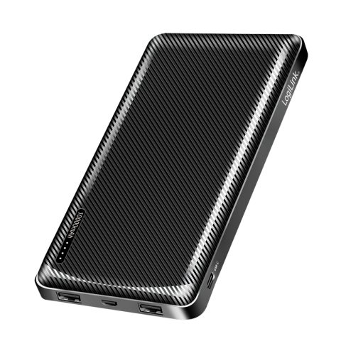 LogiLink PA0316 ārējais akumulators 10000 mAh Melns