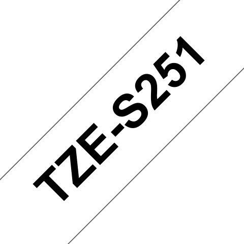 Brother TZE-S251 marķēšanas lenta Melns uz balta TZ