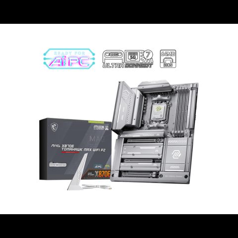 MSI MAG X870E TOMAHAWK MAX WIFI PZ mātes plate AMD X870E AM5 pieslēgvieta AT…