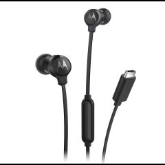 Motorola EARBUDS3CS headphones/headset Wired In-ear Calls/Music USB Type-C Black