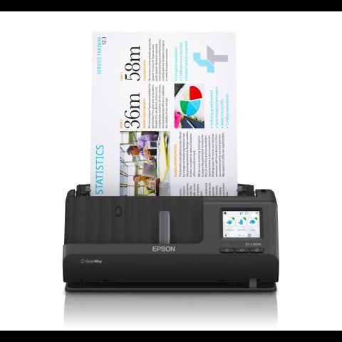 Epson ES-C380W ADF + lokšņu padeves skeneris 600 x 600 DPI A4 Melns