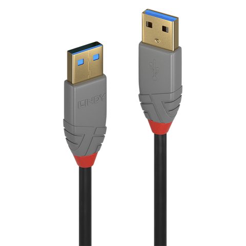 Lindy 36752 USB kabelis USB 3.2 Gen 1 (3.1 Gen 1) 2 m USB A 5 Gbit/s Melns