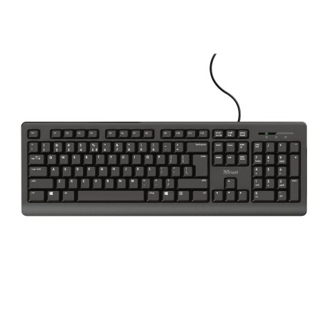 Trust TK-150 клавиатура Офисная USB QWERTZ Немецкий Черный