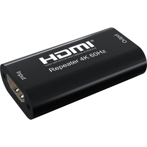 Techly IDATA HDMI2-RIP4KT AV pagarinātājs Audio/video atkārtotājs Melns