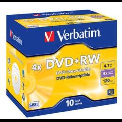 Verbatim DVD+RW Matt Silver 4x 4