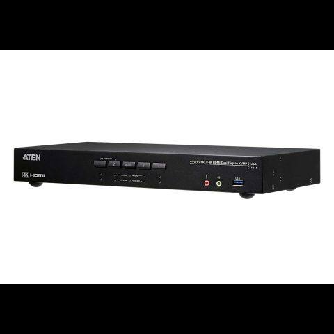 Aten CS1844-AT-G (KVM) tastatūras/video/peļu pārslēgšanas mehānisms Melns
