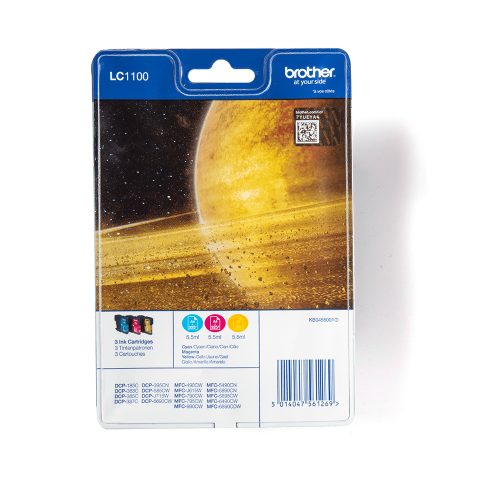 Brother LC1100RBWBP tintes kārtridžs 3 pcs Oriģināls Tirkīzzils