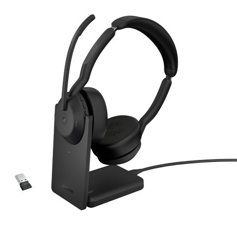 Jabra Evolve2 55 Austiņas Bezvadu Birojs / zvanu centrs USB Veids-C Bluetooth