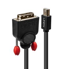 Lindy 41953 video kabeļu aksesuārs 3 m Mini DisplayPort DVI-D Melns