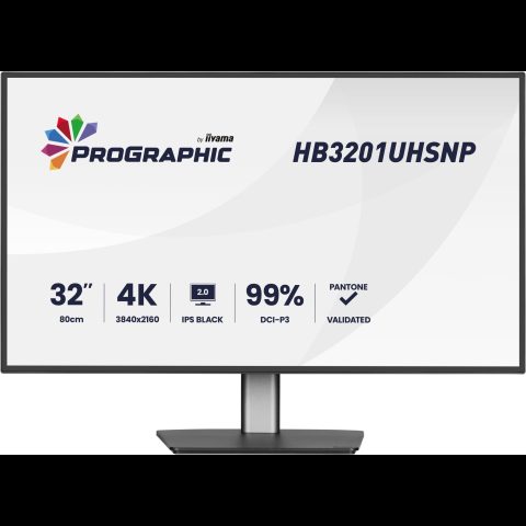 Iiyama ProGraphic HB3201UHSNP-B1 computer monitor 80 cm (31.5") 3840 x 2160 pix…