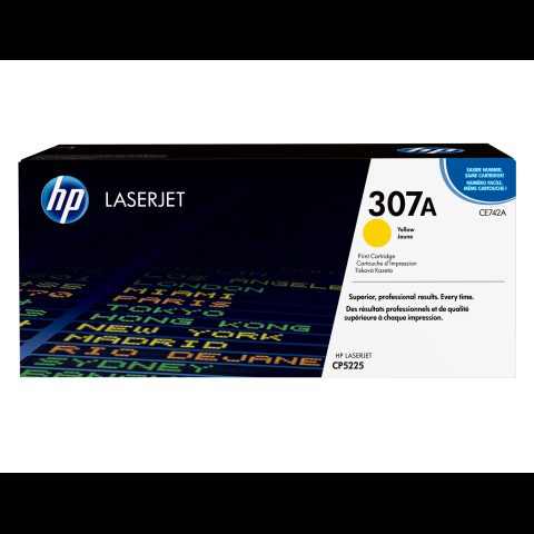 Hewlett Packard (HP) HP 307A Yellow Original LaserJet Toner Cartridge