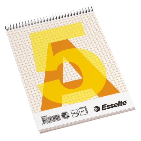 Esselte Spiral Pad A5 piezīmju grāmatiņa & papīrs 80 lapas Oranžs