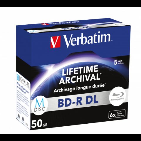Verbatim MDISC BD-R DL 50 GB 5 шт