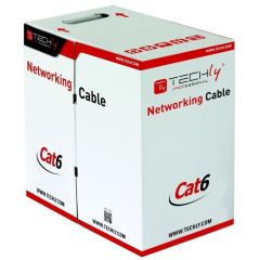 Techly ITP6-CCA-305-GY tīkla kabelis Pelēks 305 m Cat6 U/UTP (UTP)