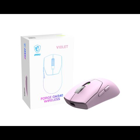 MSI Forge Gm340 Wireless Violet компьютерная мышь Игровой Для обеих рук РЧ б…