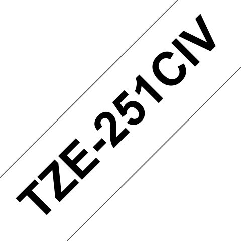 Brother TZE251CIV marķēšanas lenta TZ
