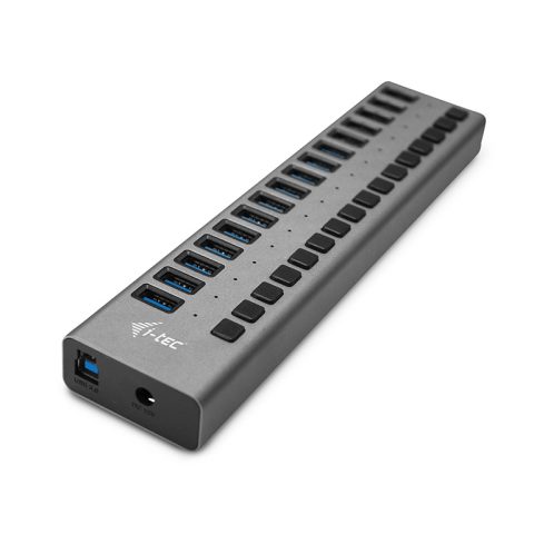 I-tec U3CHARGEHUB16 PDA/mobīlo telefonu lādētājs Universāls Pelēks AC Iekštelp…