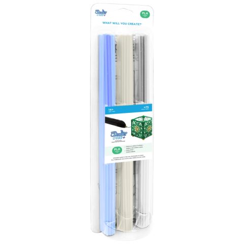 3Doodler CREATE FILAMENT PLA 3 COLORS PL-CLEAR-75 Polipienskābe (PLA) Fluorescējo…