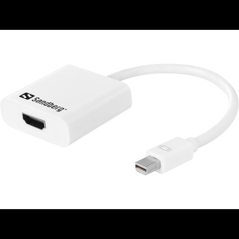 Sandberg 508-29 video kabeļu aksesuārs Mini DisplayPort HDMI Balts