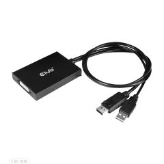 Club 3D CLUB3D cac-1010 Displayport/usb DVI-I Daul link Черный