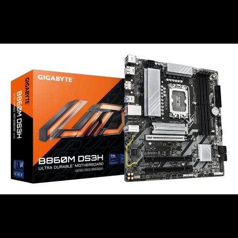 Gigabyte B860M DS3H mātes plate Intel B860 LGA 1851 (Socket V1) mikro ATX