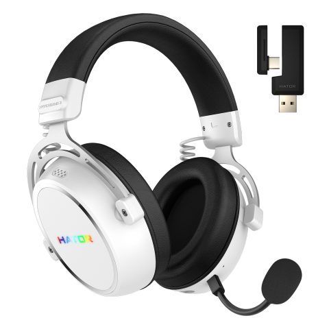 Hator Hypergang 3 Wireless Гарнитура Беспроводной Оголовье Игровой USB Type-C…