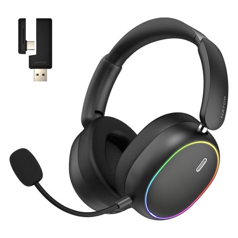 Hator Phoenix 2 Wireless Austiņas Vadu & Bezvadu Speļu USB Type-C / USB Type-A…