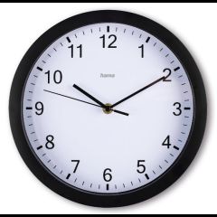 Hama Elba Quartz clock Круглый Черный