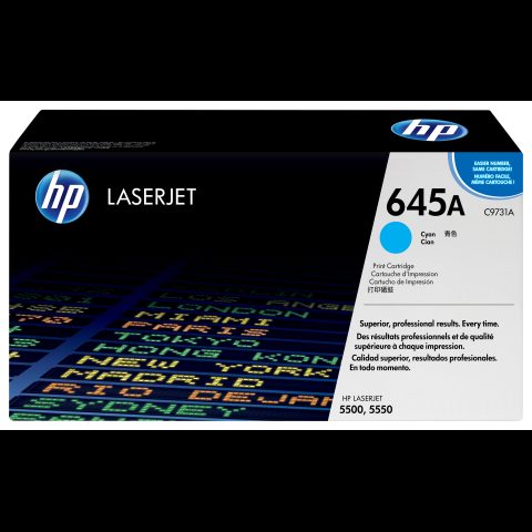 Hewlett Packard (HP) HP 645A Cyan Original LaserJet Toner Cartridge