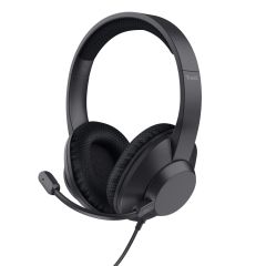 Trust Ayda Max Austiņas Vadu Zvani / mūzika USB Type-C / USB Type-A Melns