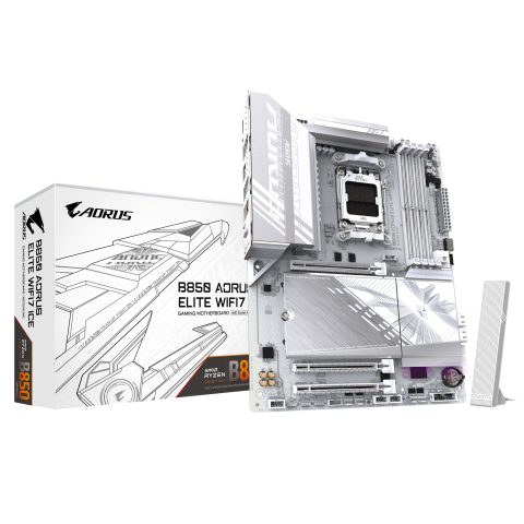 Gigabyte B850 AORUS ELITE WIFI7 ICE AMD B850 AM5 pieslēgvieta ATX