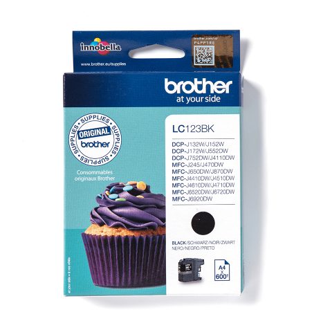 Brother LC123BK tintes kārtridžs 1 pcs Oriģināls Melns