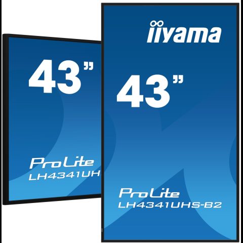 Iiyama LH4341UHS-B2 Signage Display 108 cm (42.5") LCD 500 cd/m² 4K Ultra HD Bu…