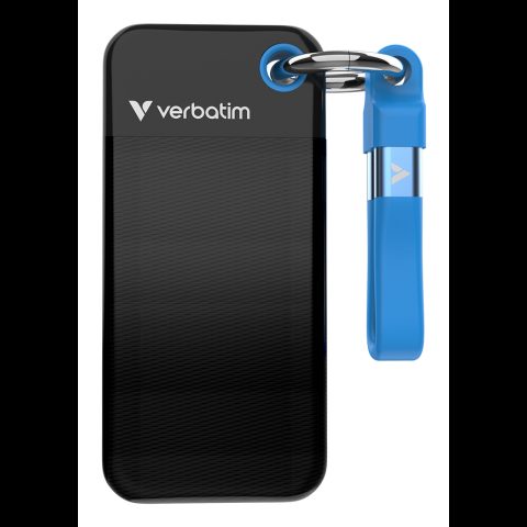 Verbatim Pocket SSD 512 GB USB Type-C 3.2 Gen 2 (3.1 Gen 2) Черный