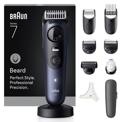 Braun BeardTrimmer 7 80789809 beard trimmer AC/Battery 40 2 cm Wet & Dry Dark…