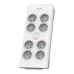 Philips SPN7080WA/60 pārsprieguma aizsargs Balts 8 Maiņstrāvas izvade (-s) 2 m