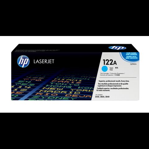 Hewlett Packard (HP) HP 122A Cyan Original LaserJet Toner Cartridge tonera kārtridžs 1 pcs Or…