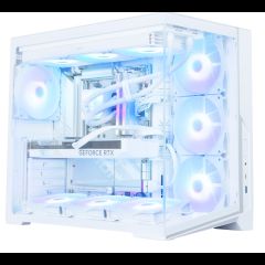 Zalman D40 Dual-Chamber Panoramic View Computer Case Mid. Tower White
