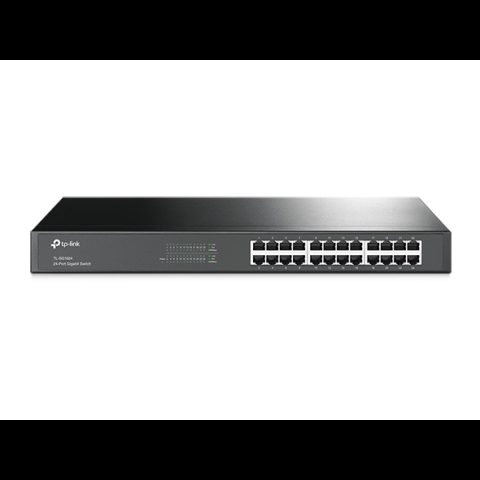 TP-Link TL-SG1024 Неуправляемый Gigabit Ethernet (10/100/1000) 1U Черный