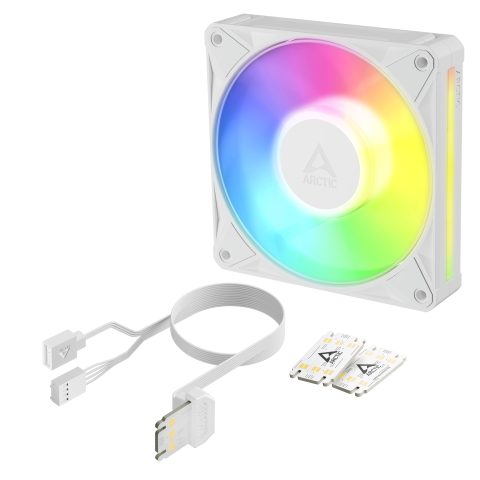 Arctic BioniX P12 A-RGB Datora korpusam Ventilators 12 cm Balts 1 pcs