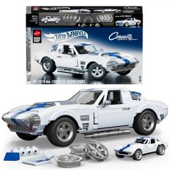 Mattel Brick Shop Hot Wheels Corvette Grand Sport Building Toy Kit (918 Pieces)