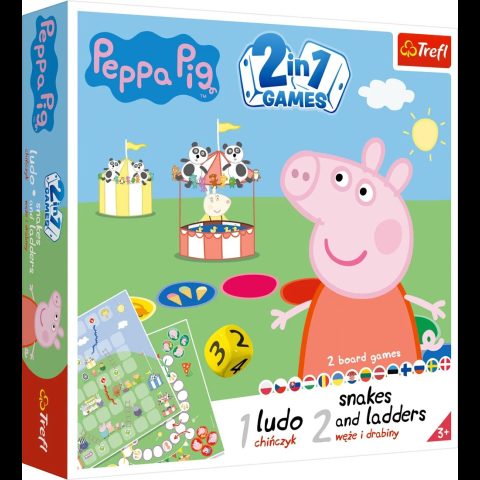 Trefl Peppa Pig 2 in 1 Ludo & Snakes and Ladders Board game Семейство