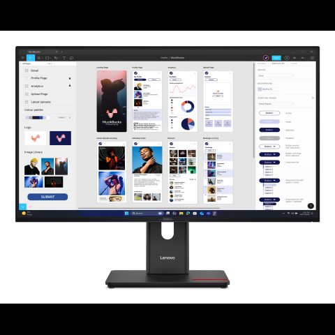 Lenovo ThinkVision T32UD-40 monitori 80 cm (31.5") 3840 x 2160 pikseļi 4K Ultra…