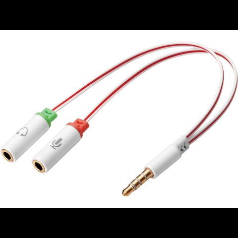 Sandberg 508-59 audio kabelis 3.5mm TRS Balts