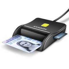 Axagon CRE-SM3SD USB Smart card & SD/microSD/SIM Flat smart card reader Indoor…