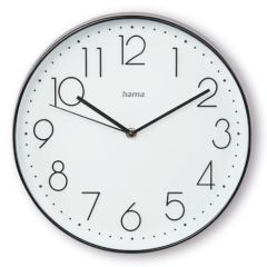 Hama Corsica Quartz clock Round Black