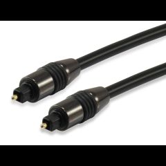 Equip 147922 audio kabelis 3 m Toslink Melns