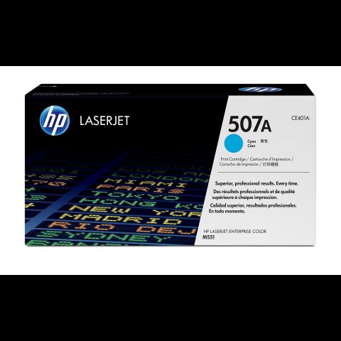 Hewlett Packard (HP) HP 507A Cyan Original LaserJet Toner Cartridge