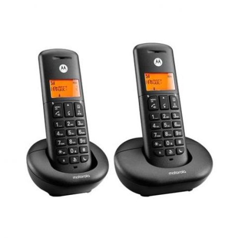 Motorola E202 Duo DECT telefons Melns