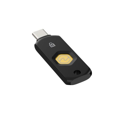 Kensington VeriMark NFC+ pirkstu nospiedumu nolasītājs USB Veids-C Melns